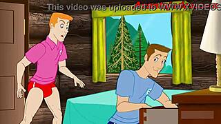 Cartoon anime gay sex in Uncle's Drawing